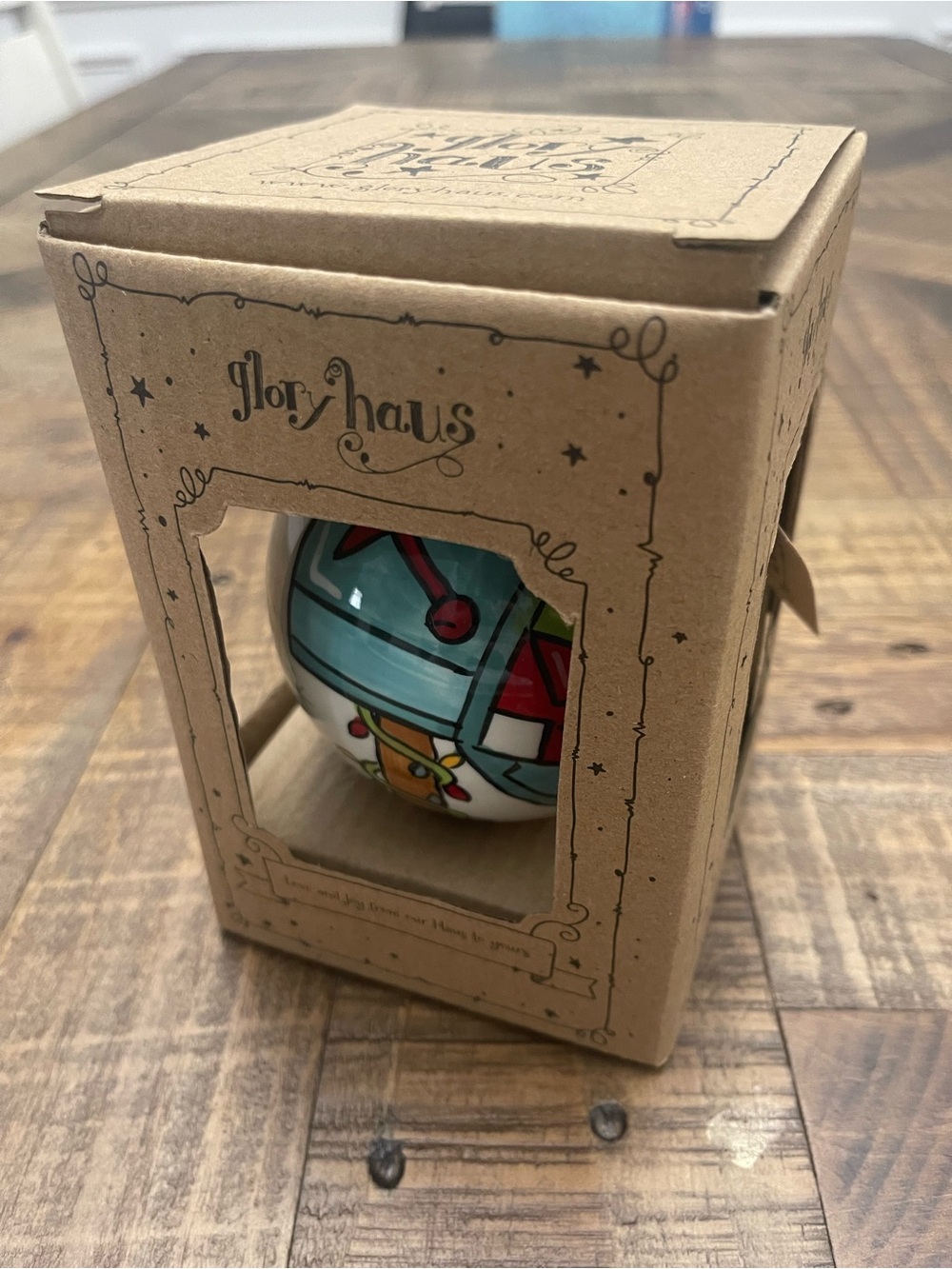 Glory Haus "Our First Home" Ceramic Ball Ornament